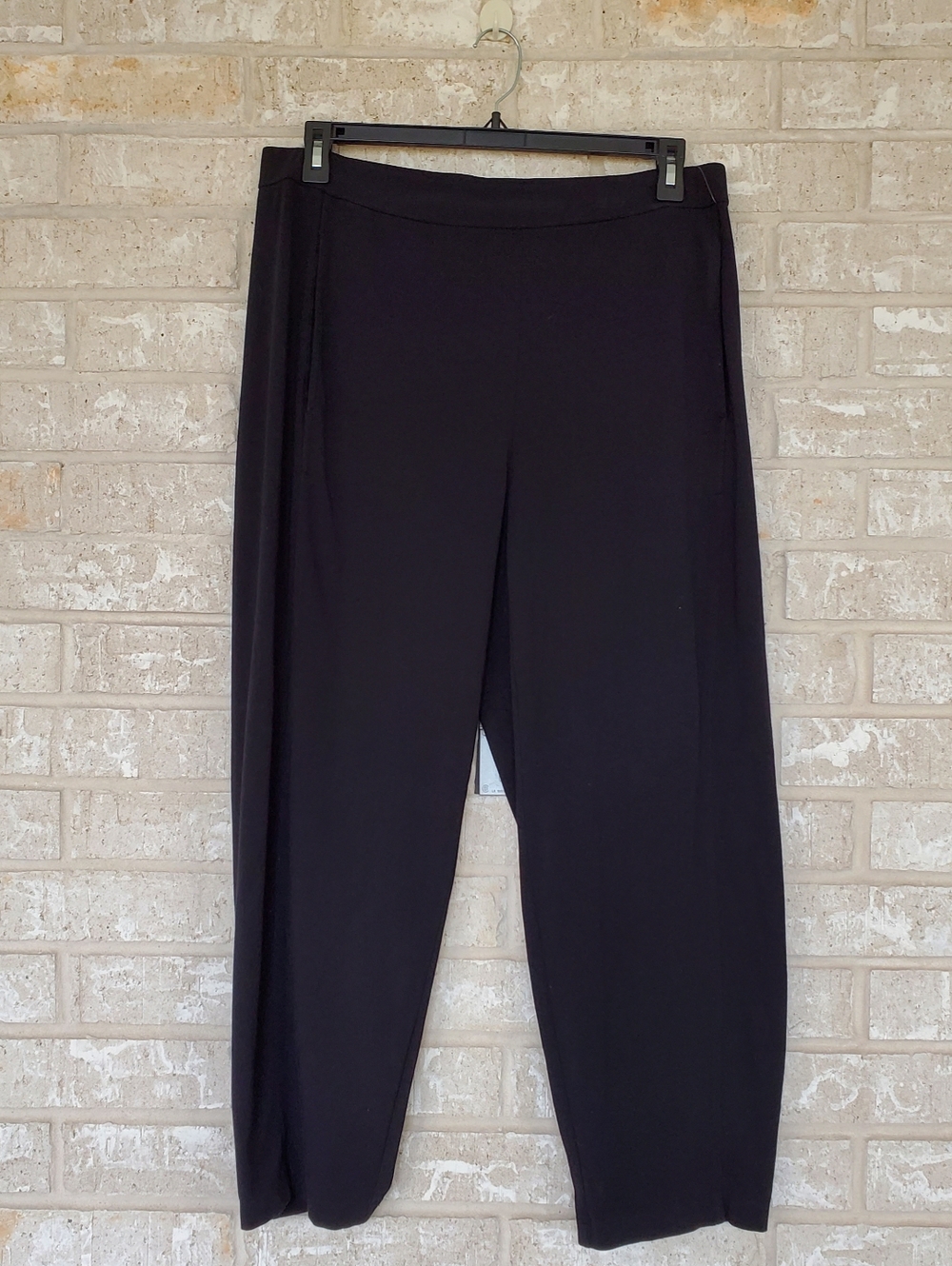 Eileen Fisher Organic Cotton Flat Elastic Waist Pant, Size Large, NWOT